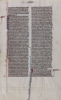 Manuscript “Pocket Bible” leaf, c. 1260. Kings 3.