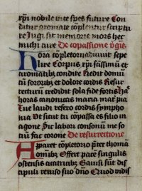 Tiny Book of Hours leaf, Flanders, c. 1475. Tiny Book of Hours leaf, Flanders, c. 1475.