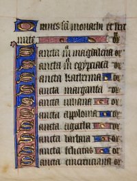 The Litany of the Saints in a French Book of Hours, c.1450. The Litany of the Saints in a French Book of Hours, c.1450.