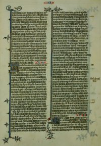 Manuscript Lectern Bible leaf, c.1300 Manuscript Lectern Bible leaf, c.1300