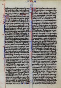 "Pocket Bible" manuscript leaf. c.1250, Paris. Book of Jeremiah. "Pocket Bible" manuscript leaf. c.1250, Paris. Book of Jeremiah.
