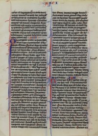 Parisian "Pocket Bible" leaf, c.1250. Book of Ecclesiasticus. Parisian "Pocket Bible" leaf, c.1250. Book of Ecclesiasticus.