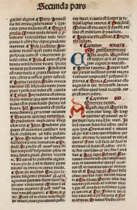 “The Light of the Soul”. An excellent example of incunable printing & rubrication. 1482. “The Light of the Soul”. An excellent example of incunable printing & rubrication. 1482.