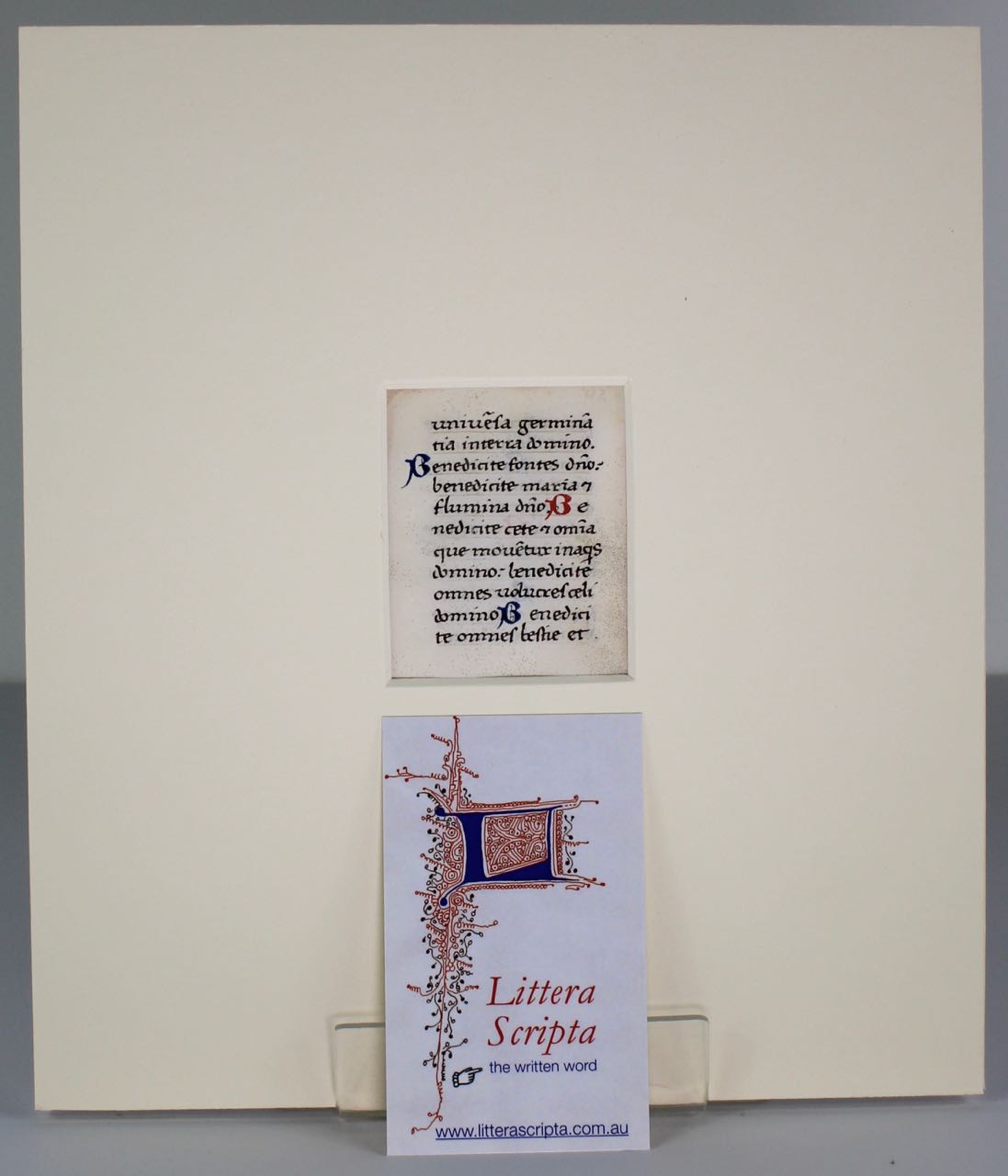 Tiny Book of Hours leaf. The Song of the Three Children. Tiny Book of Hours leaf. The Song of the Three Children.
