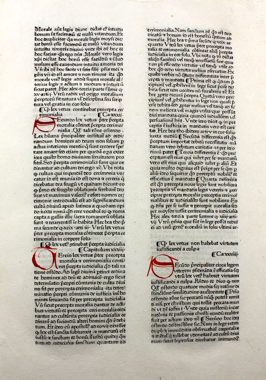 1474 Theological work. Rag paper, hand initials. Rainerius. 1474 Theological work. Rag paper, hand initials. Rainerius.